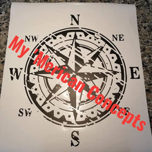 Load image into Gallery viewer, Distressed Compass Jeep Hood Decal-Reflective