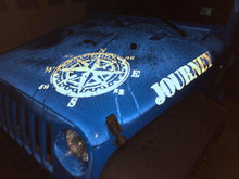 Load image into Gallery viewer, Distressed Compass Jeep Hood Decal-Reflective