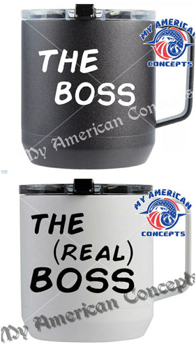 The Boss/The Real Boss coffee mug set!