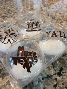 Texas edition ornaments!!