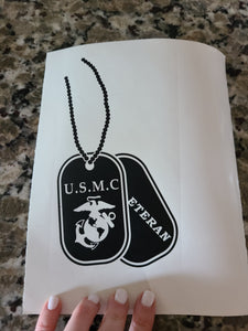 Army Dog Tag Decal!