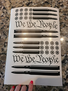 We The People Flag Decal!