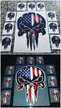 Load image into Gallery viewer, American Flag punisher skull decal!