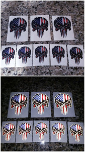 American Flag punisher skull decal!