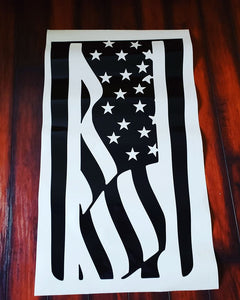 Jeep American Flag Hood Decal