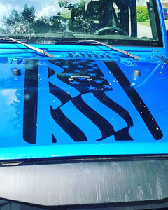 Jeep American Flag Hood Decal