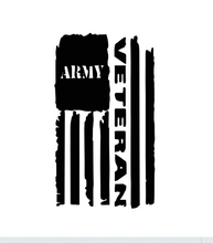 Load image into Gallery viewer, &quot;Army Veteran&quot; Flag Decal!