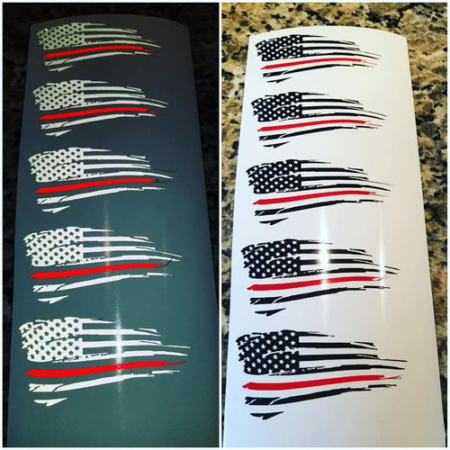 Firefighter Edition Distressed Flags!