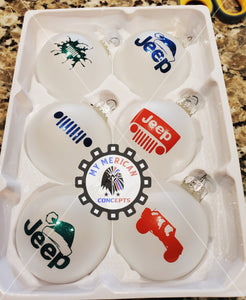 Jeep Edition Ornaments- 8- Pack!