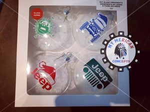 Jeep Ornaments- 4 pack
