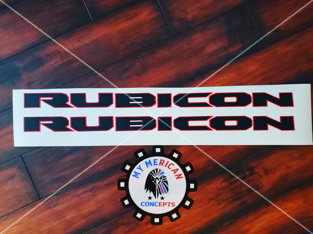 JL/JT Rubicon Badge set