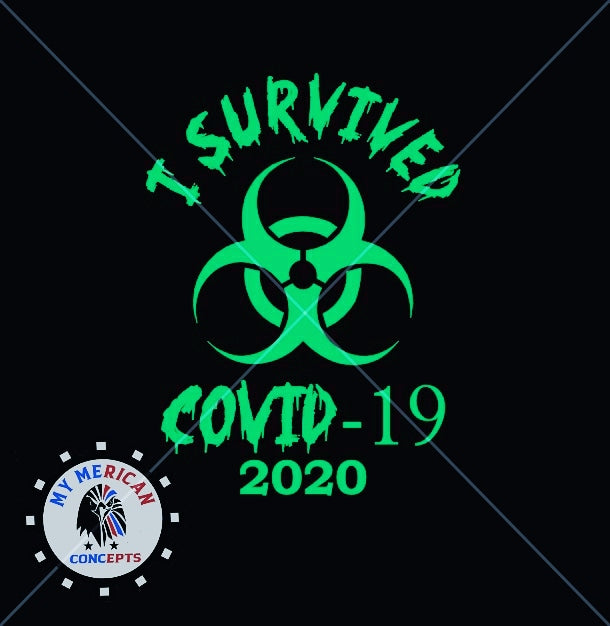 I Survived Covid-19 Decal- Hazard Edition