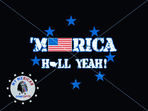 "Merica Hell Yeah" Unisex Shirt/Tank