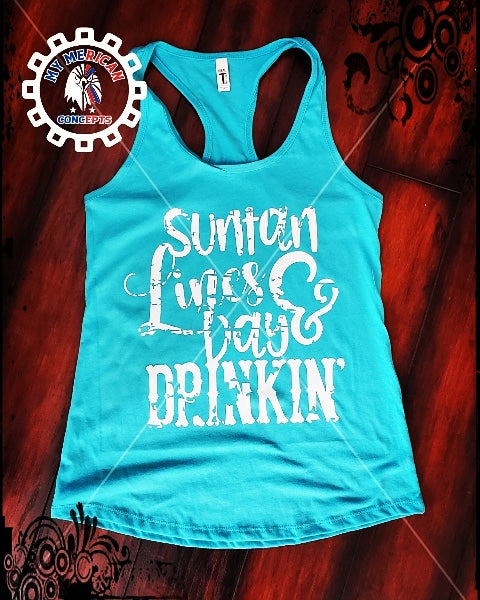 Suntan Lines & Day Drinkin- Tank!!