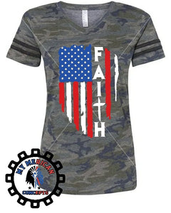 "Faith" American Flag Edition Women's T-Shirt!