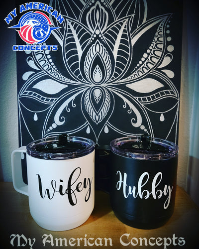 Hubby & Wifey Mug set