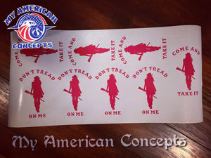 Don't Tread On Me decal- Cowgirl Edition!!!