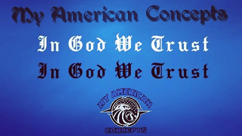 In God We Trust- Script Text Decal!