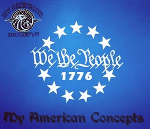 " We The People 1776" edition decal