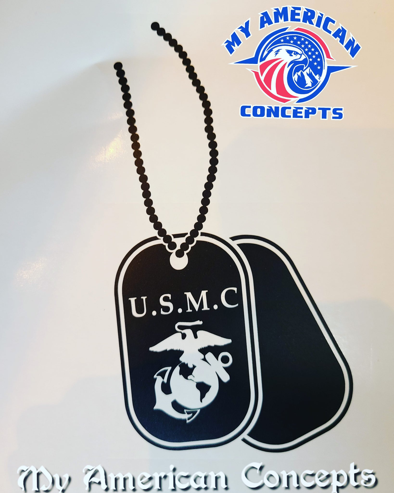 Usmc Tag Vector USMC Dog Tag Decal! – My American Concepts LLC