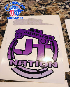 JeepHer JT Nation- Group Decals!