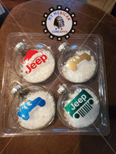 Load image into Gallery viewer, Jeep Ornaments- 4 pack