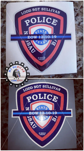 SGT Sullivan Reflective Decal!