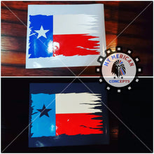 Load image into Gallery viewer, Distressed Texas Decal Flag Set-Reflective!