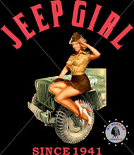 Load image into Gallery viewer, Jeep Girl Tank- Vintage Pin-up girl edition!