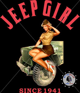 Jeep Girl Tank- Vintage Pin-up girl edition!
