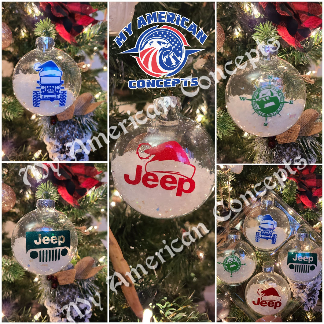 Jeep Ornaments- 4 pack