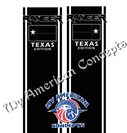 Ford Ranger Bedside Stripes- Texas Edition!