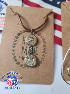 Ammo earring and necklace set