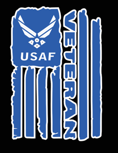 USAF Veteran Flag Decal