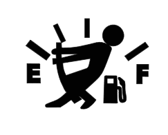 Gas Gauge Dude Decal