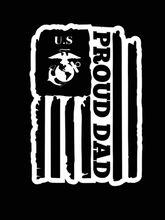 Load image into Gallery viewer, &quot;USAF Proud Dad&quot; Military Decal