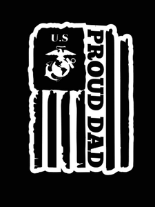 "USAF Proud Dad" Military Decal