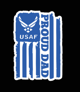 "USAF Proud Dad" Military Decal