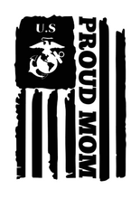 Load image into Gallery viewer, &quot;USAF Proud Mom&quot; Military Decal!