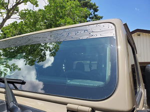 Topographical Map Windshield Banner!